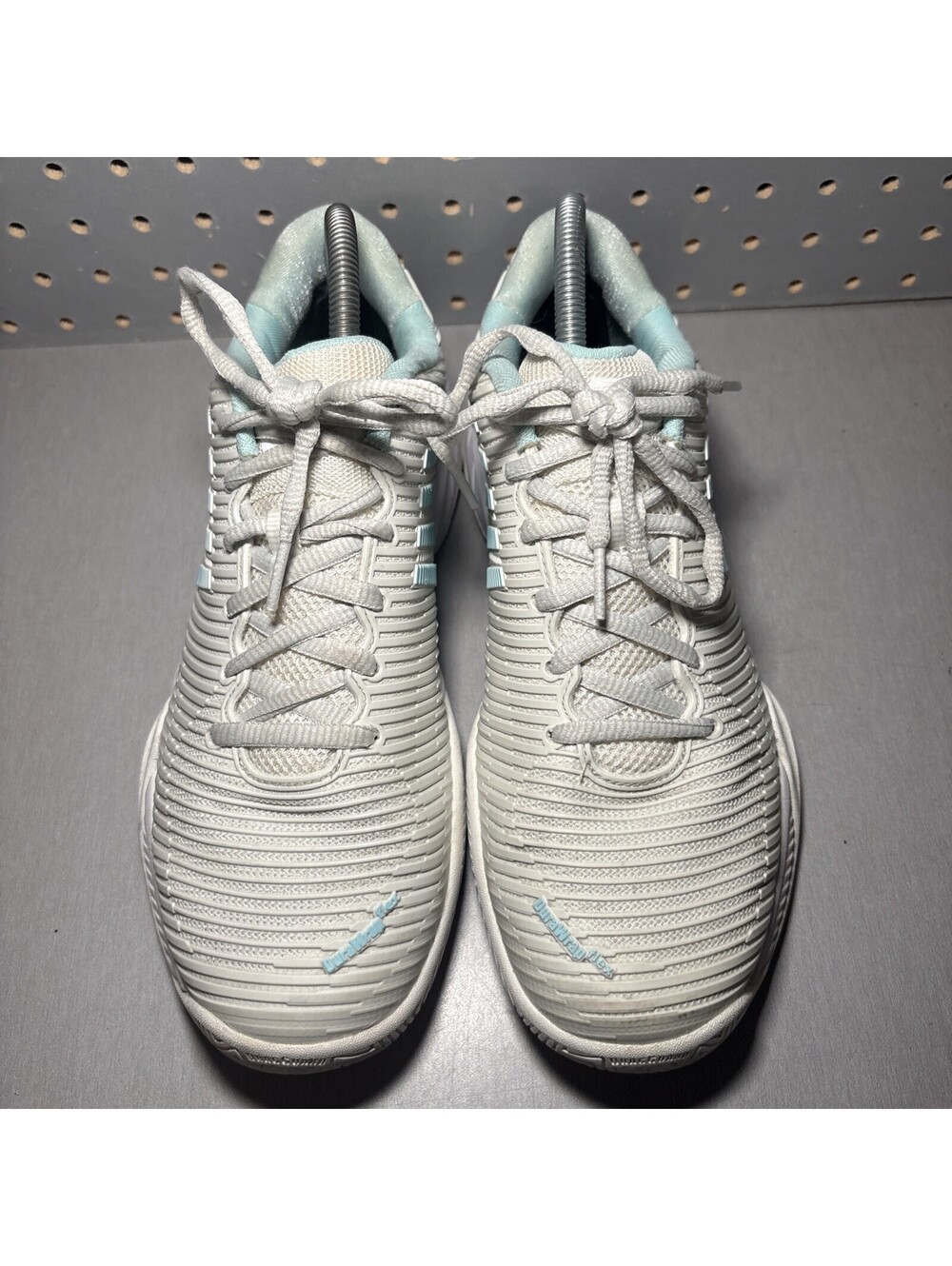 K-Swiss Hypercourt Express 2 Tennis Pickleball Shoes Womens Sz 9.5 White Blue - Picture 5 of 14